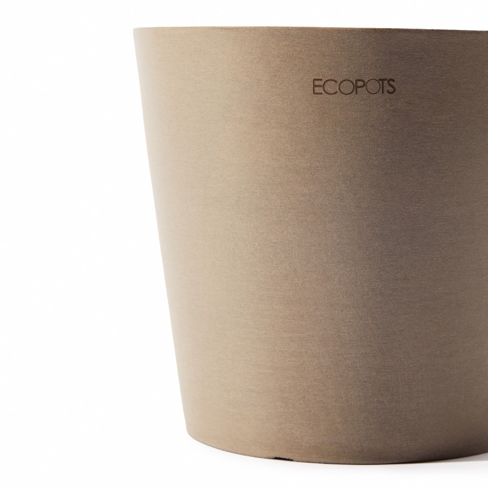 Кашпо Ecopots Амстердам Мини d17 серо-коричневое  