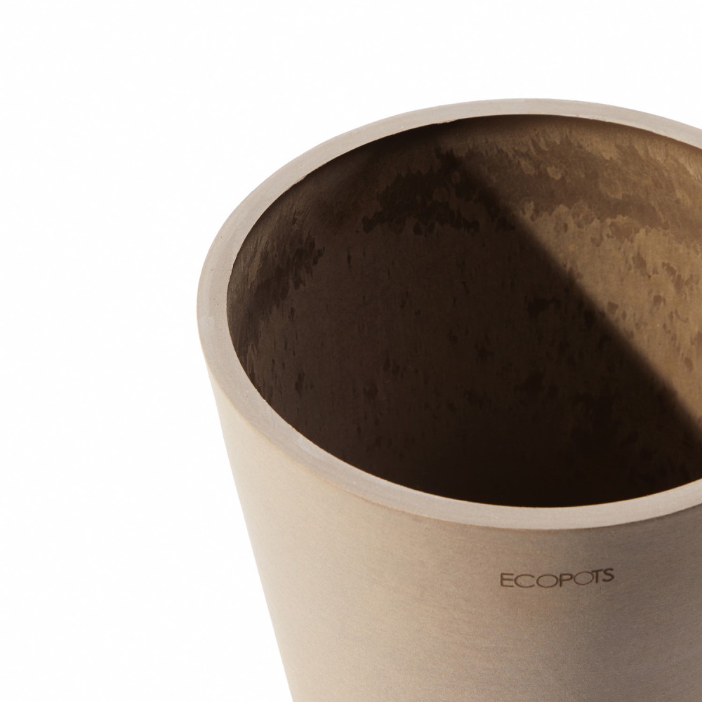 Кашпо Ecopots Амстердам Мини d17 серо-коричневое  